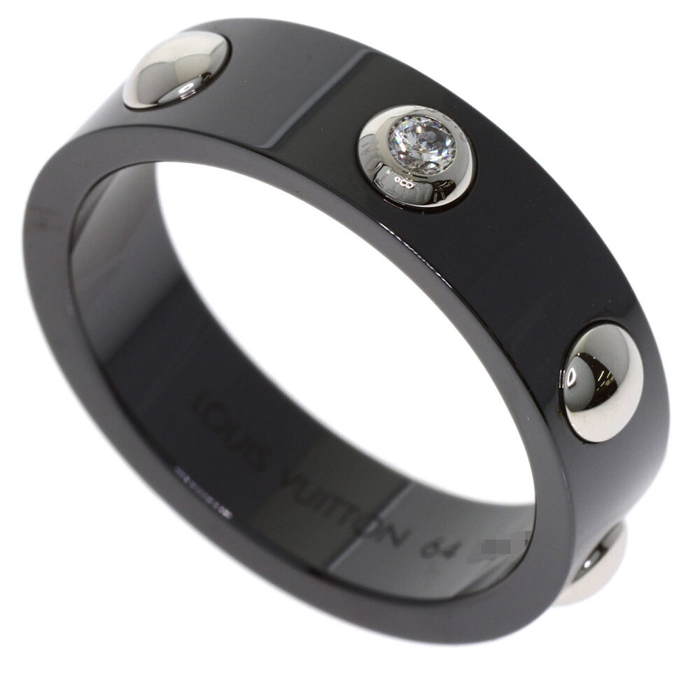 LOUIS VUITTON Silver Diamond Ring